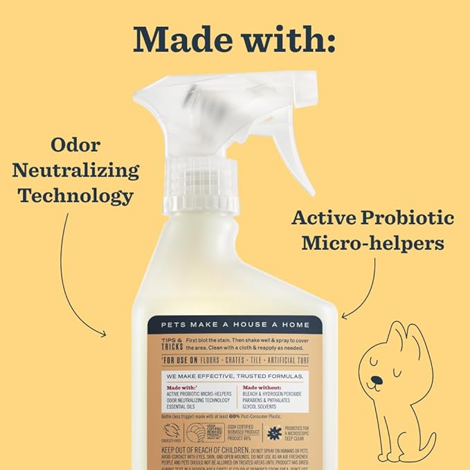 Mrs. MEYER'S CLEAN DAY Pet Multi-Surface Cleaner, Orange Blossom Scent, 16oz