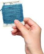Jute Twine 15m Long Twine String for Crafts Gift Wrapping Packing Gardening Crochet Knitting Macrame Decor (Medium Bright Turquoise)