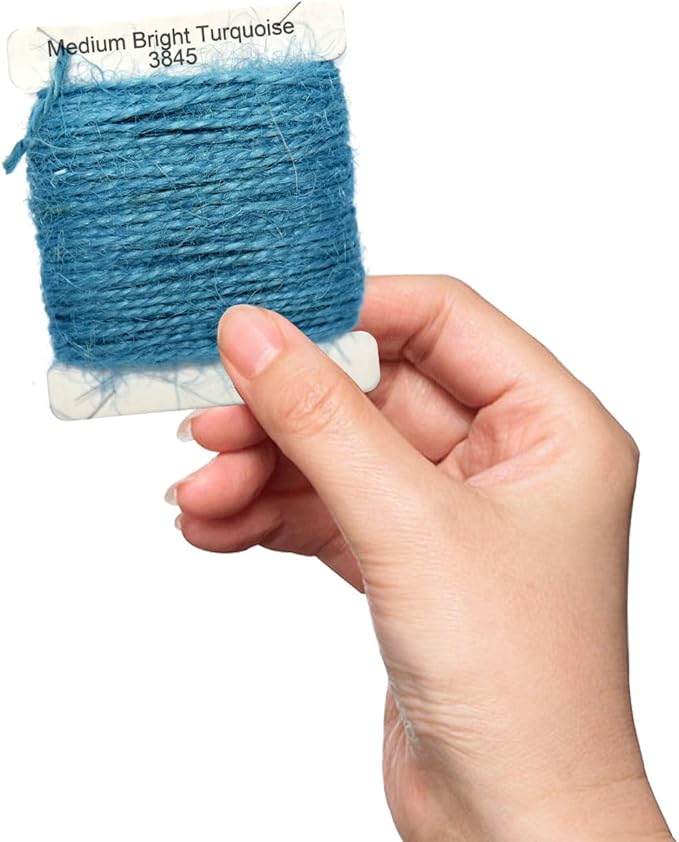 Jute Twine 15m Long Twine String for Crafts Gift Wrapping Packing Gardening Crochet Knitting Macrame Decor (Medium Bright Turquoise)