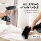 HubiCare Handheld Garment Steamer for Clothes - TurboSteam 1500W, 3 Steam Levels, 320ml Big Capacity, Strong Penetrating Steam, 20s Fast Heat-up, Steam Iron Fabric Wrinkle Remover with Brush