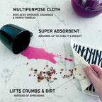 Nordhus Design Swedish Dishcloths, 10 Cloths, Made in Sweden - Reusable, Washable Cellulose Cotton Kitchen Cloths - Replace Paper Towels, Wipes, Sponges, Dish Rags