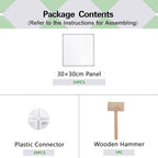 C&AHOME 6-Cube Storage Organizer, Stackable Storage Cubes Shelves, Portable Bookshelf, Plastic Clothing Storage Closet Organizer, DIY Modular Shelving Units for Wardrobe, Home, Milky