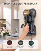 Fanttik Fold V10 Ultra Deluxe Handheld Vacuum Cordless, 17kPa Suction Power, Charging Base, Pivot Nozzle, Up to 35 Mins Runtime, Smart LED Display, Cordless Dustbuster Vacuum for Home, Car