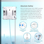 HOBOT S7 Pro Dual Mop Polish Hand Wiping Tec Window Cleaning Robot, 15nm Dual Ultrasonic Spray, 4800Pa Suction, App & Remote Control | for Framed/Frameless Glass, Any Thickness, Indoor/Outdoor Use