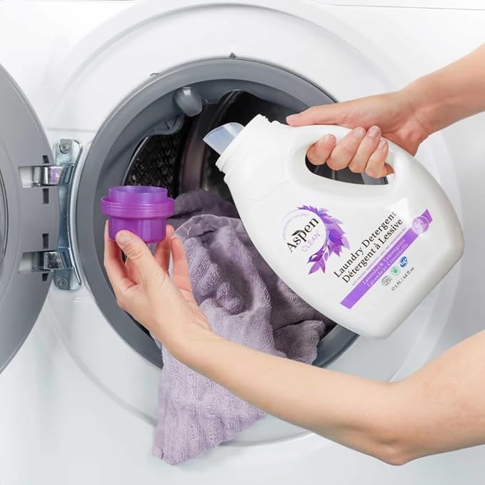 Natural Laundry Detergent Lavender & Lemongrass - 100% Natural, Organic, HE Liquid Laundry Detergent - Vegan, Cruelty-Free, Biodegradable - Safe for Babies, Pets & Kids - EWG Certified