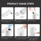 Automatic Soap Dispenser, Touchless Soap Dispenser, 3 Adjustable Volume Hand Soap Dispenser, Bathroom Soap Dispenser, Dish Soap Dispenser for Kitchen Bathroom, Liquid Soap Dispenser White