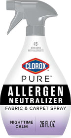 Clorox PURE Allergen Neutralizer Fabric and Carpet Spray, Nighttime Calm, 26 Fluid Ounces