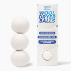 Wool Dryer Balls, 3-Pack XL, 100% Pure New Zealand Sheep Wool, Unscented, Hypoallergenic, Eco-Friendly Laundry Balls (3 Pack)