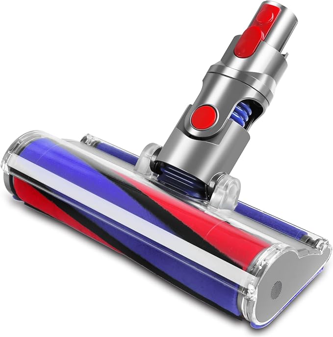 Lemige V8 V11 Soft Roller Cleaner Head for Dyson V10 V11 V15 V8 V7 Cordless Vacuum Cleaners, Quick Release Vacuum Head Replacement Attachments Parts Accessories for Dyson, Gentle on Hard Floors