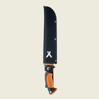 Bear Grylls Survival Machete With Saw - Tactical Machette for Camping, Hunting, Gardening, Chopping, Sawing, Bushcraft - Black