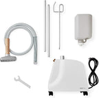 Reliable VIVIO 170GC Garment Steamer - 1300W Professional Steamer for Clothes with Fabric Brush, Standing Garment Steamer with Fabric Covered Steam Hose, 2 Hours Continuous Steam 2 Minute Heat-Up Time