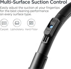 Eureka Bagless Canister Vacuum Cleaner, Lightweight Vac for Carpets and Hard Floors, Red, Whirlwind NEN110D