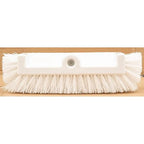 SPARTA Multi-Level Tile Scrub Brush 12" Wide Brush Head, Heavy-Duty Tile Cleaning Brush with End Bristles for Commercial Tiles, Tubs and Floor, Plastic, 12 Inches, White