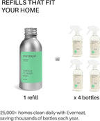 Everneat Probiotic Surface Cleaner Concentrate – Cleans for Days, Refillable, Non-Toxic | Refill Bottle Makes 4 Spray Bottles | Unscented | 4 oz (Just Add Water)