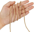 Tenn Well Jute Twine, 164 Feet 4mm Natural Garden Twine Rope for Crafts, Gardening, Plant Support, Gift Wrapping, Recycling, Christmas Ornaments, Holiday Decor