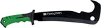 Hooyman Hook ‘em Machete with Heavy Duty Construction, Ergonomic No-Slip Handle and Belt Sheath for Gardening, Land Management, Bushcraft, Hunting and Outdoor,Black/Green