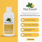 Natural Dishwasher Cleaner & Degreaser Liquid – USDA Organic Peppermint Oil Formula That Helps Remove Limescale, Grease & Odor, 12 oz – Made in USA by Mint Naturals