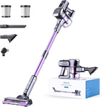 Lubluelu Cordless Vacuum Cleaner, Stick Vacuum Cordless Rechargeable with Lightweight 235W Brushless Motor, Self-Standing and Handheld Design for Carpet, Hard Floor and Pet Hair (Purple)