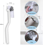 9 Pack Crevice Cleaning Brush Set, Hard Bristle Detail Brush Set for Deep Cleaning Kitchen, Bathroom, Grout, Sink, Bottle, Blender, Corners, Tight Spaces