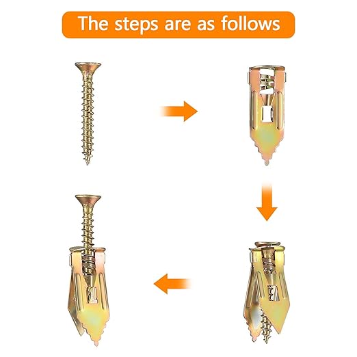 252Pcs Wall Hanging Kit with Anchors and Screws, Picture Hanging Kit for Wall Decor Art, Frame, Canvas, Dry Wall Anchors Assortment Kit for Sheetrock Concrete Brick, 5 Sizes Picture Hanger