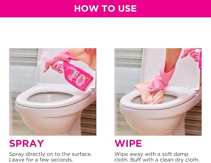 Stardrops - The Pink Stuff - Miracle Bathroom Foam Cleaner - Baths, Tiles, Soap Scum, Limescale, Streak Free,750ml (Pack of 2)