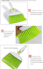Mini Broom and Dustpan Set-Mini Whisk Set for Desk, Housekeeping, Office, Kitchen, Pet Nest, etc.,Daily Cleaning Necessity Plastic Mini Dustpan Set (Blue)