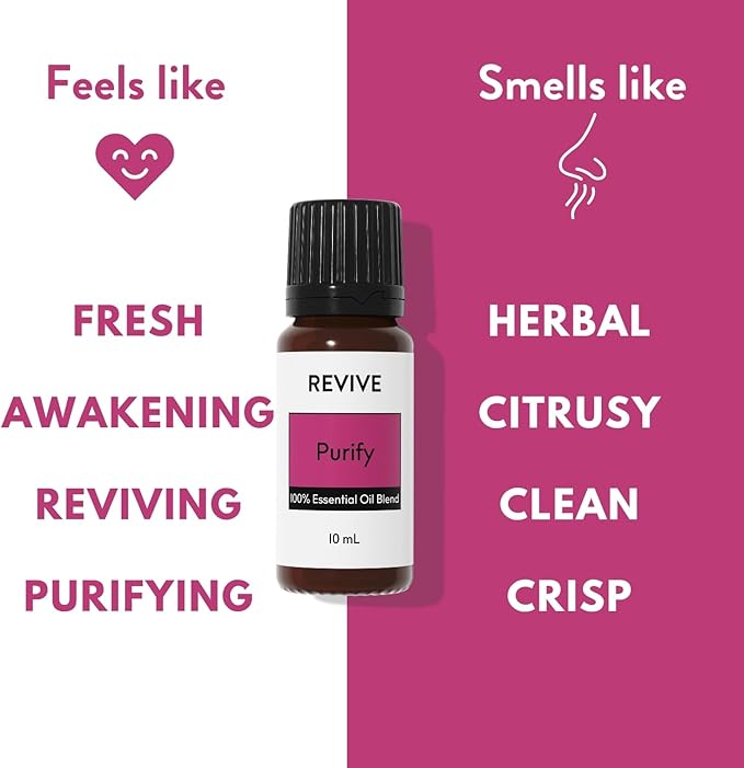 Purify Essential Oil Blend 30 mL by Revive Essential Oils - 100% Pure Therapeutic Grade, for Diffuser, Humidifier, Massage, Aromatherapy, Skin & Hair Care