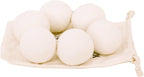 KINGRICK Wool Dryer Balls, XL, 6 Balls, White, Diameter 2.96", 100% New Zealand Premium Wool, Natural Drying Aid, Reduces Drying Time, Reduces Static Electricity and Softens Clothing