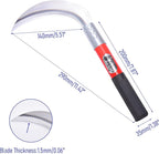 1pce 290mm/11.42in Carbon Steel Billhook Brush Clearing Sickle for Grass,Weeding Tools for Garden,Curved Sawtooth Sickle,Machete Axe for Cutting Trees,Steel Blade Knife in Hand