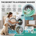 Washing Machine Cleaning Tablets: Powerful Deep Cleaning for Front Loader & Top Load Washer Machines - Clean Inside Drum and Laundry Tub Seal (48 pieces)