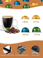 Sedegn Coffee Pod Holder Drawer Organizer Vertuo Capsules Storage Organizer with Sliding Drawer Compatible For Nespresso Vertuo Pods, Holds up to 56 Small or 28 Big Vertuo Pods Rustic Brown