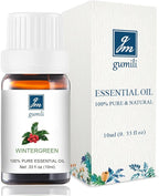Wintergreen Essential Oil - Pure Organic Wintergreen Oil for Aromatherapy, Diffusers, Spray, Skin & Hair Care, Massage, Cleaning - 10mL