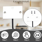 Self-Adhesive Banana Hook, Grape Hook, Kitchen Banana Hanger, Keep Bananas Fresh Under The Cabinet, with Magnetic Absorption Storage Perfect Design 3 Pieces Black