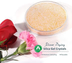 wisedry Silica Gel Crystal for Flowers Drying - 2 LBS, Fine Crystals < 1mm, Color Indicating, Reusable