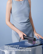 G7 2-in-1 Professional 100-240V Dual Voltage Steamer for Clothes and Iron for Clothes, Just 1lbs Lightly, 8 Minutes of Continuous Steam, 1000W Portable Steamer for travel and home