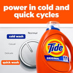 Tide Laundry Detergent Liquid, Original Scent, 80 Loads, 105 FL OZ, Works on 100% of Common Stains, Laundry Soap, Liquid Laundry Detergent