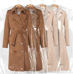 BEISHIDA 20PCS 60 Inch Plastic Garment Bag-Plastic Clear Dry Cleaner Laundry Bags for Clothes Cover, Hanging Clothes Storage for Long Dresses Skirt Coat Suit Shirt Jacket