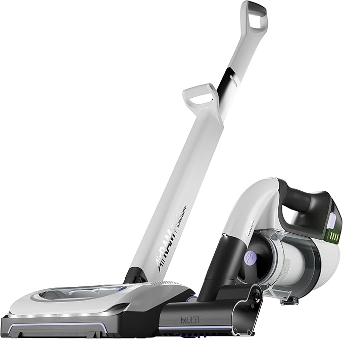 Gtech System Platinum Bundle Vacuum Cleaner Bundle - Includes The AirRam Platinum Upright and The Multi Platinum Handheld - Rechargeable 22V Lithium Ion Battery - Anti-Hair Wrap