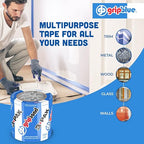 Blue Painters Tape 2 Inch Wide, 3 Rolls Masking Tape - Perfect for Precise Lines on Walls & Trim, Multi-Surface, Residue-Free, Easy Removal - Ideal for Indoor & Outdoor Use, 1.88in x 60yds