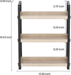 HNRLOY Bathroom Counter Organizer,Bathroom Countertop Organizer,Counter Shelf,Countertop Storage,Organization and Storage,Makeup Shelf,Sink Caddy(Burlywood 3 Tier)