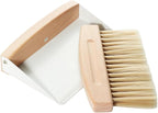 Small Dustpan and Brush Set with Wood Handle,Portable Hand Broom and Metal Dustpan Set, Wooden Mini Brush with Dustpan Set for Home Kitchen Office Desktop,Pet Dog Hair,Camping