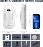 Window Cleaning Robot with Auto Water Spray & Smart Navigation, Automatic Window Cleaner Robot for Inside/Outside Glass with Triple Safety System, Edge Detection and Remote Control