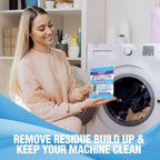 iFLO Washing Machine Cleaner Tablets – Powerful Washer Machine Cleaning and Deodorizer Tablets for Front Load, Top Load, and High-Efficiency Washer Cleaner, 3 Pack