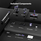 Cordless Vacuum Cleaner Rechargeable with 2600mAh Detachable Battery, Powerful Vacuums with 2 Adjustable Modes, Lightweight Portable Stick Vacuum for Home (Rose Purple)