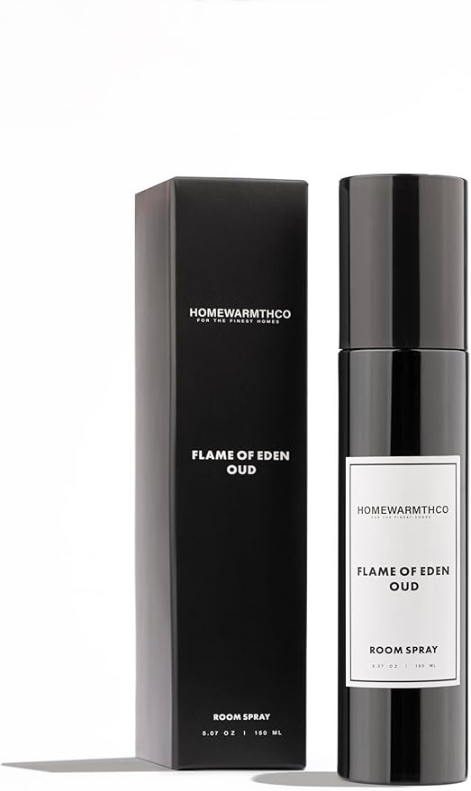 Flame of Eden Oud Room Spray – 5.07 oz Scented Air Freshener Spray for Home, Office & Linen – Long-Lasting Linen Spray for Bedding, Pillows & Fabrics – Luxurious Home Fragrance