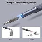 AXTH 128-in-1 Precision Screwdriver Set, Professional Magnetic Mini Repair Tool Kit for Phone, Computer, Watch, Laptop, Macbook, Ring Doorbell, Eyeglass, Electronic, [Bearing Steel] Screw Driver