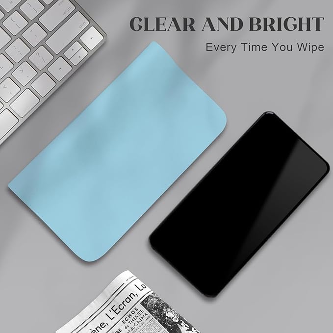 Navona 20 Pack Glasses Cleaning Cloth（5.7in * 6.8in） - Premium Microfiber Cleaning Cloth,Reusable Glasses Wipes,Washable,Ultra Soft, for Eyeglasses, Phones,Cameras & More