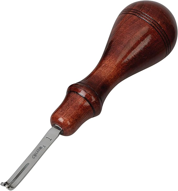 Weaver Leather Supply Leather Edger, Edge Beveler with Angled Tip for Refined Finish, Beveling Tools for Belts, Straps, and DIY Projects