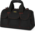 FASTECH 22-inch Heavy Duty Tools Bag With Wide Mouth For Tool Storage, Carrier and Organizer, Tote Bag for Men, Wide Mouth Tool Bag With Inside Pockets (22Inch)
