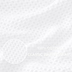 Homaxy 100% Cotton Waffle Weave Kitchen Dish Cloths, Ultra Soft Absorbent Quick Drying Dish Towels, 12 x 12 Inches, 6-Pack, White